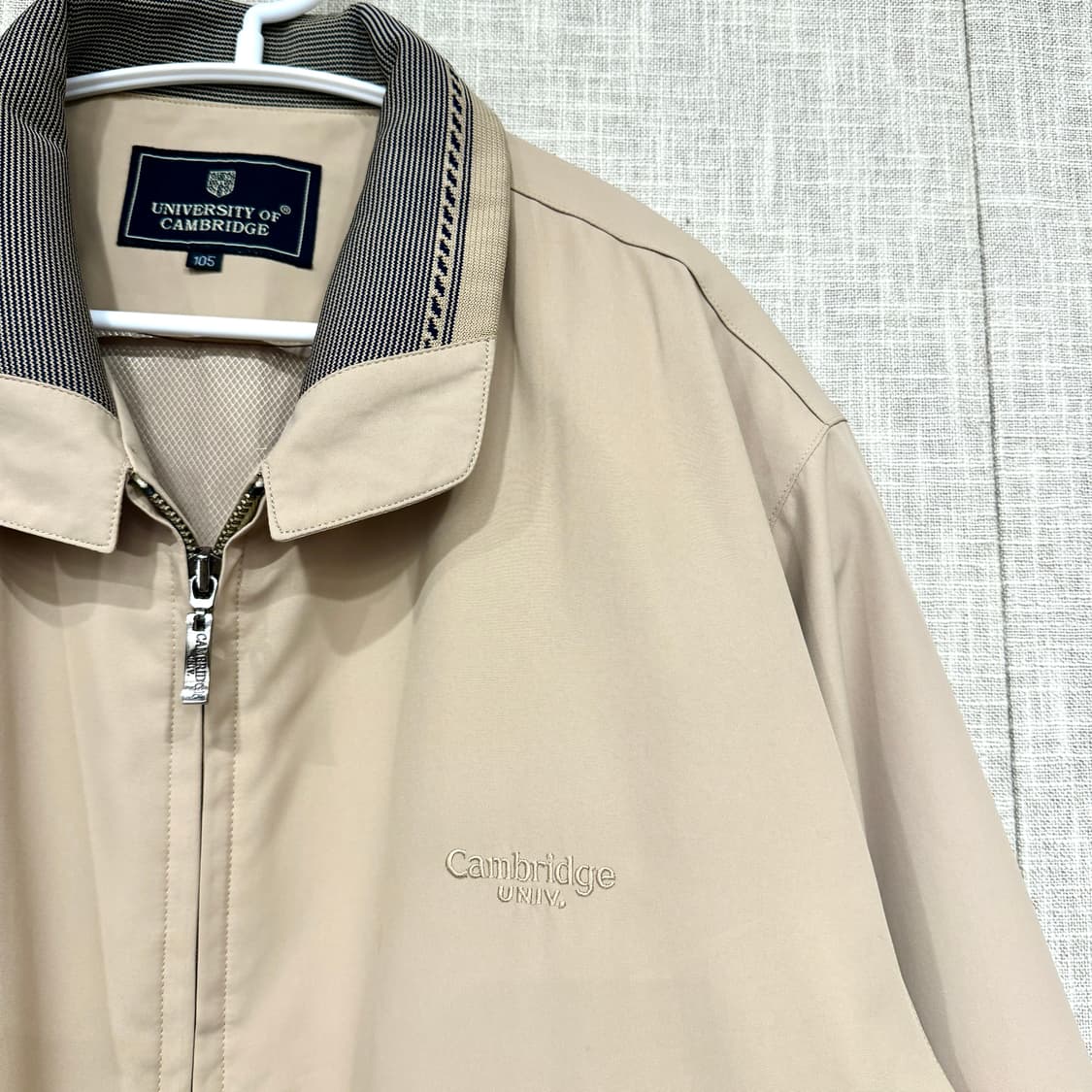 캠브리지 빈티지 바람막이 점퍼 105 베이지 상품이미지3