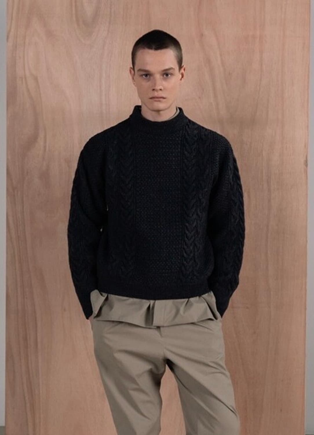 LE17셉템버 옴므 케이블니트 상품이미지1