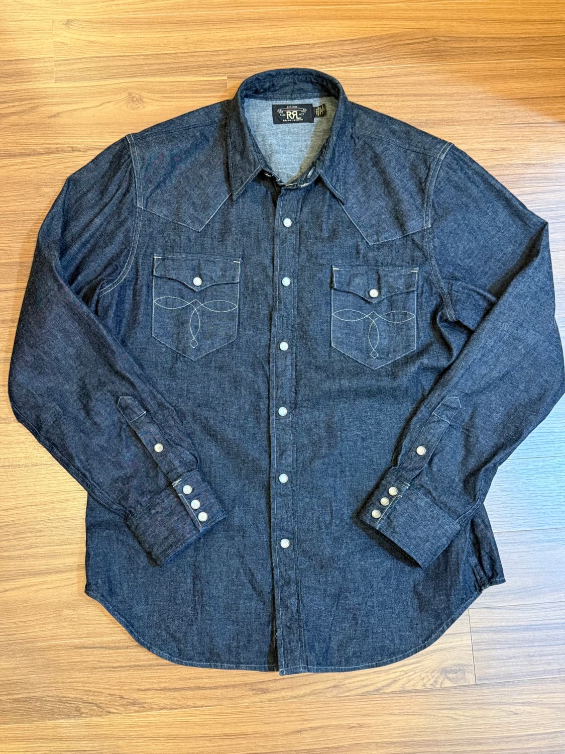 RRL 데님 웨스턴 셔츠 L사이즈 상품이미지1