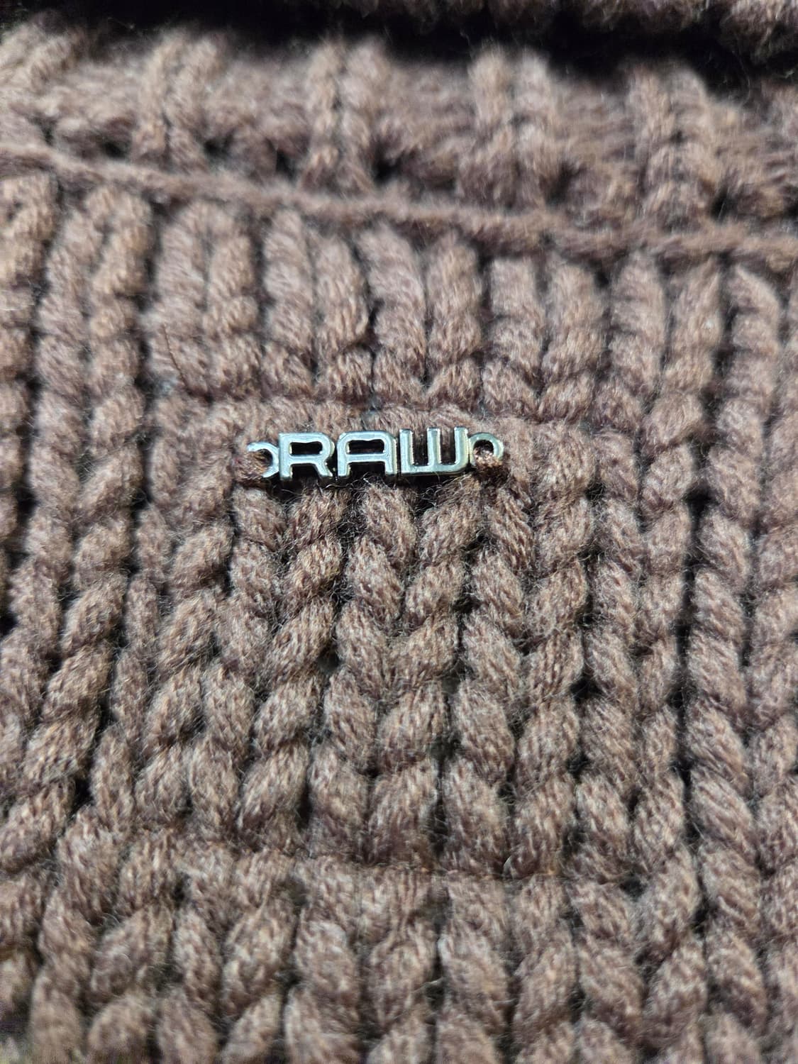 G-STAR브라운 터틀넥 니트 스웨터(M) 상품이미지5