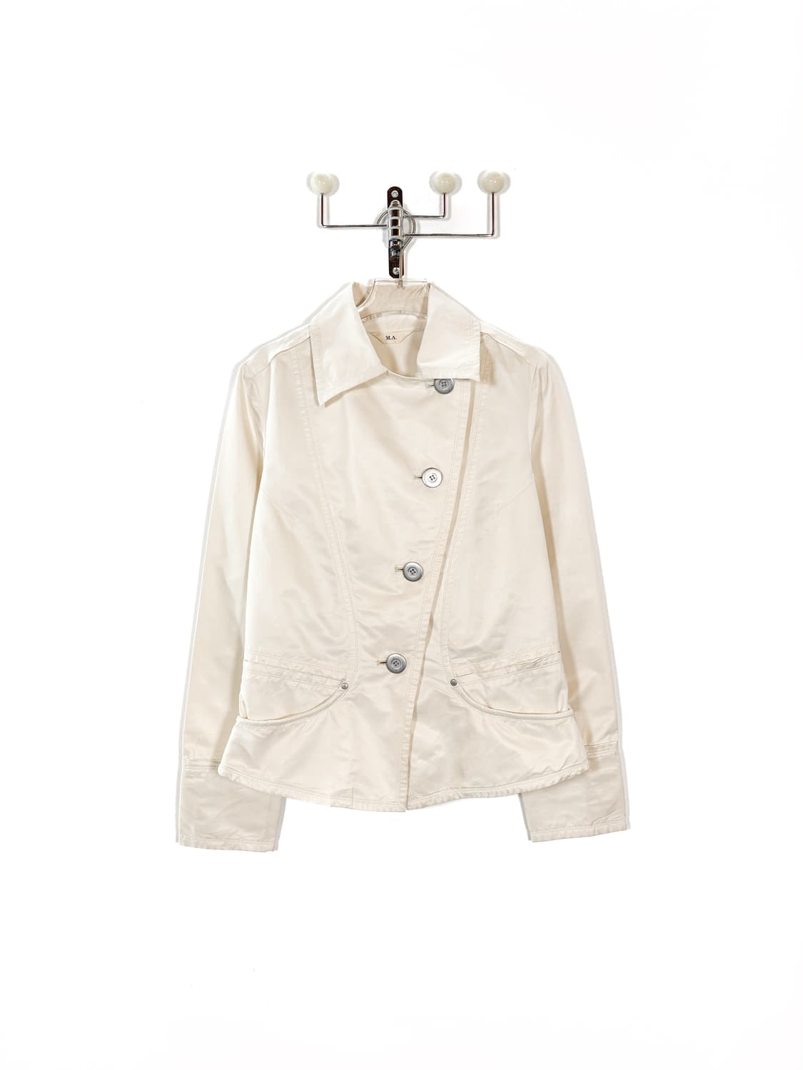  빈티지 사선 숏 트렌치 자켓 상품이미지5