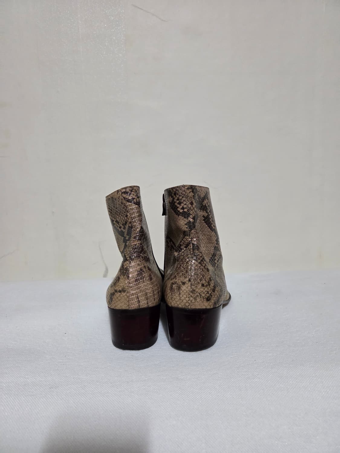 미라드 빈티지 수제화 파이톤 무늬 웨스턴 부츠 280mm 상품이미지4