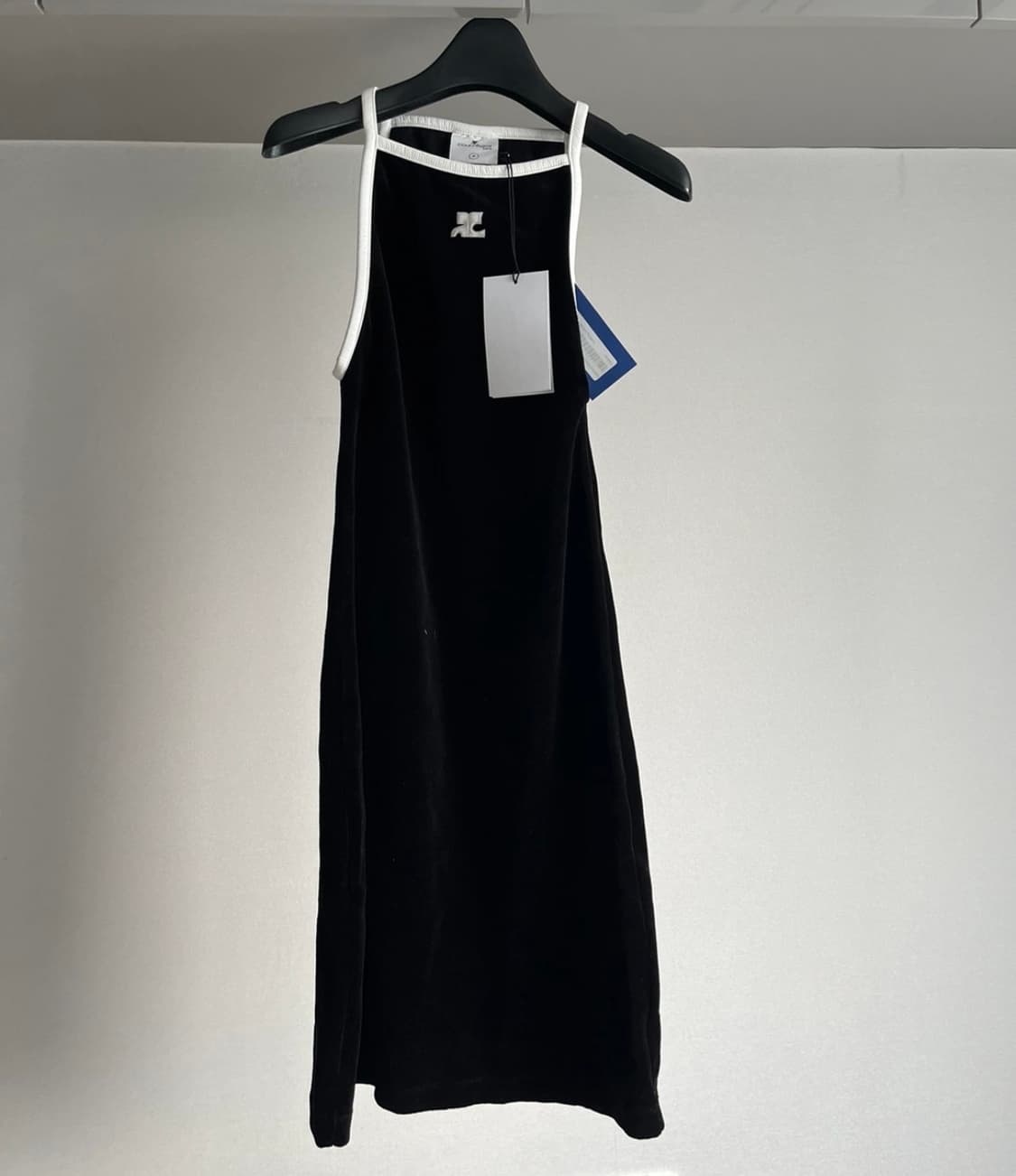 꾸레쥬 콘트라스트 벨벳원피스 0 새상품 courreges velour 상품이미지1