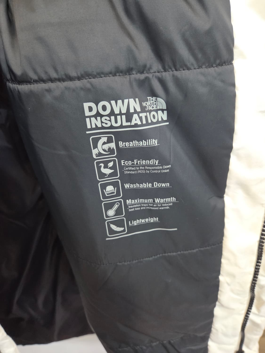 노스페이스 익스플로링 에코 덕다운 롱패딩 화이트  L 상품이미지5