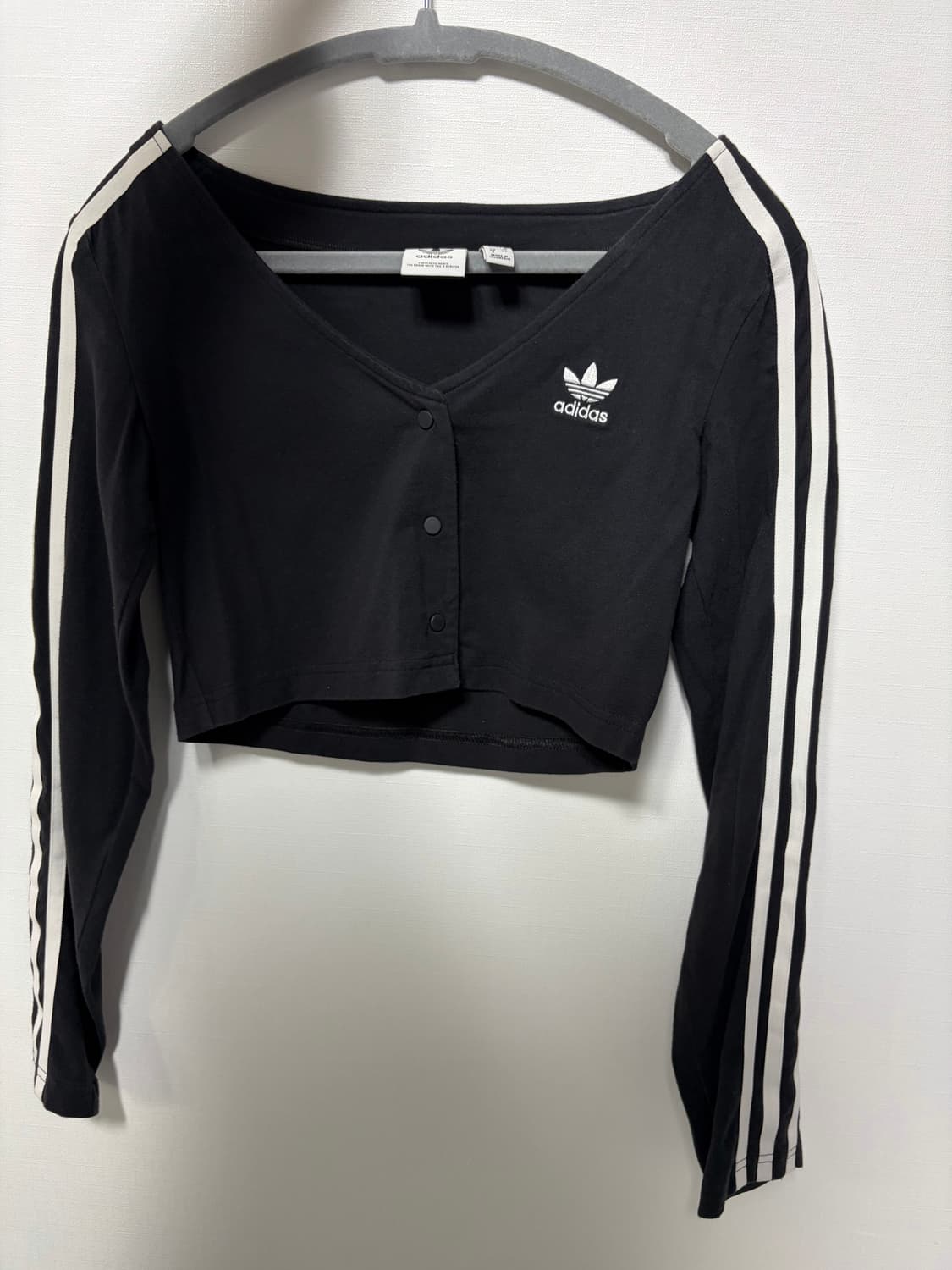 아디다스 클래식 크롭 3s 버튼 가디건 상품이미지2