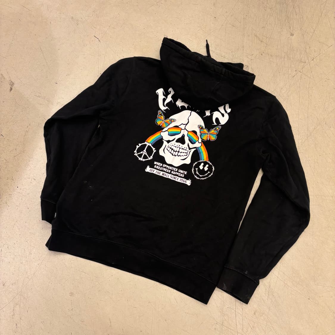 반스 스컬 빅로고 후드티 상품이미지1