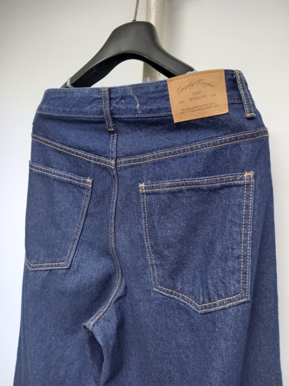 새 드파운드 춘추 와이드 통핏 데님팬츠 55 상품이미지6