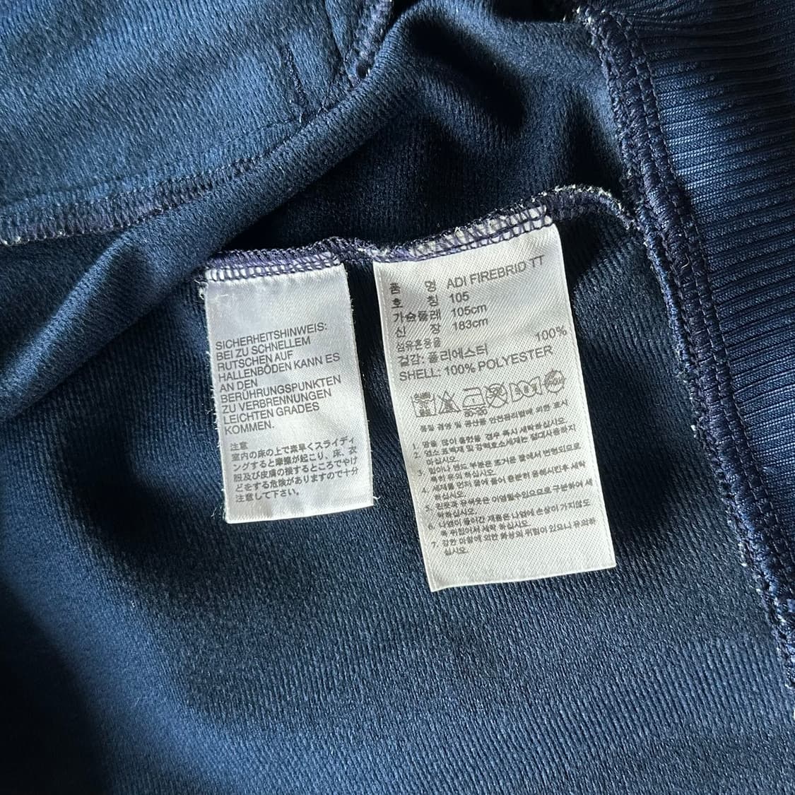 [XL]아디다스 구형 파이어버드 네이비 트랙탑 져지 상품이미지6