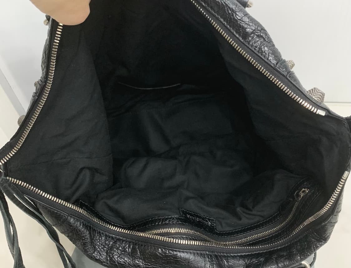 발렌시아가 르카골 미디엄 토트백 숄더백 블랙 레더 가방 미디움 상품이미지9