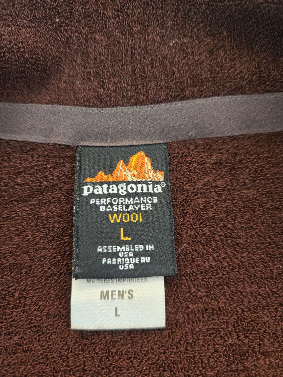 파타고니아 브라운 하프집업 긴팔티(올드 희귀템) L 상품이미지7