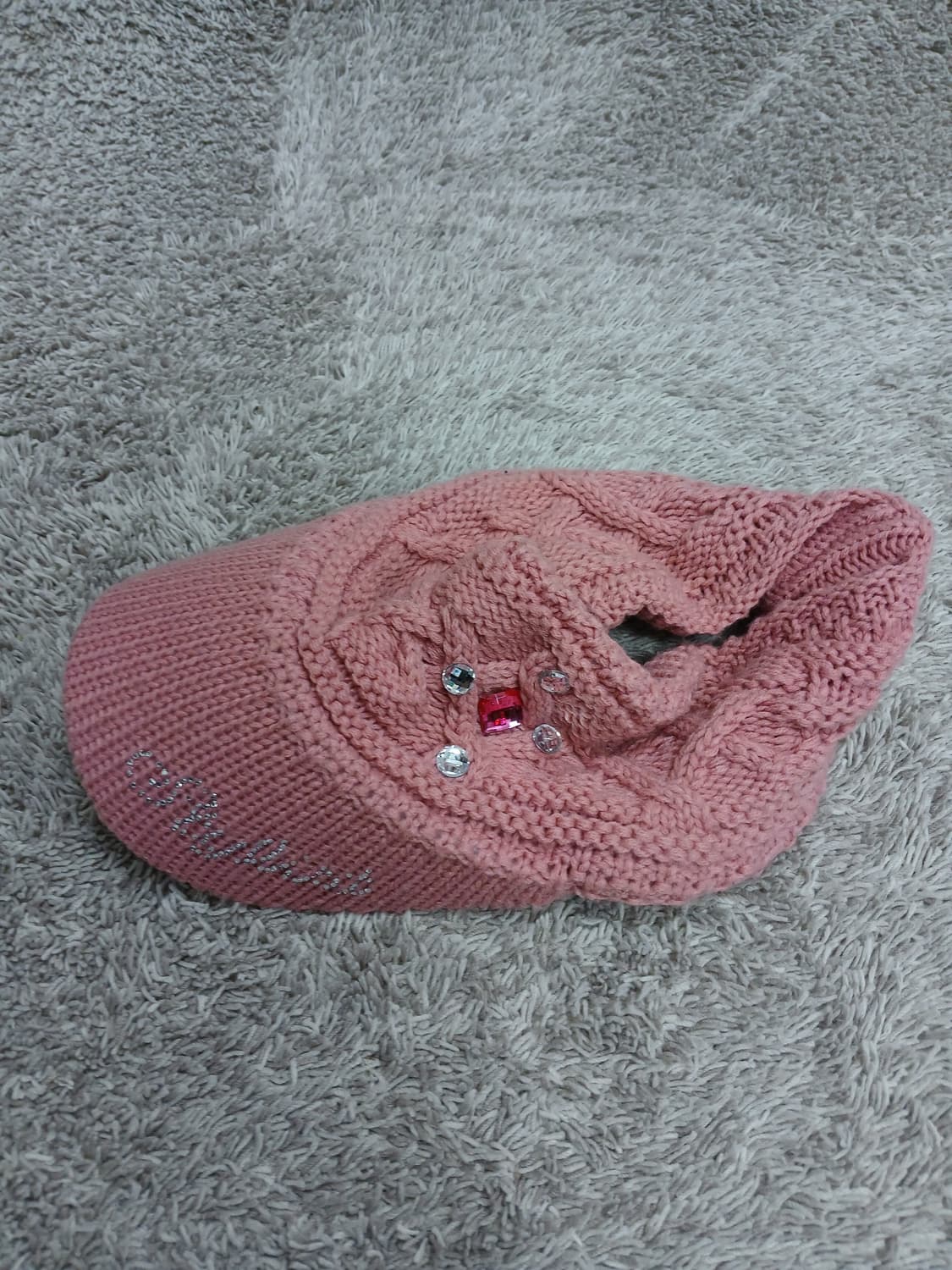 핑크 니트 썬캡 상품이미지4