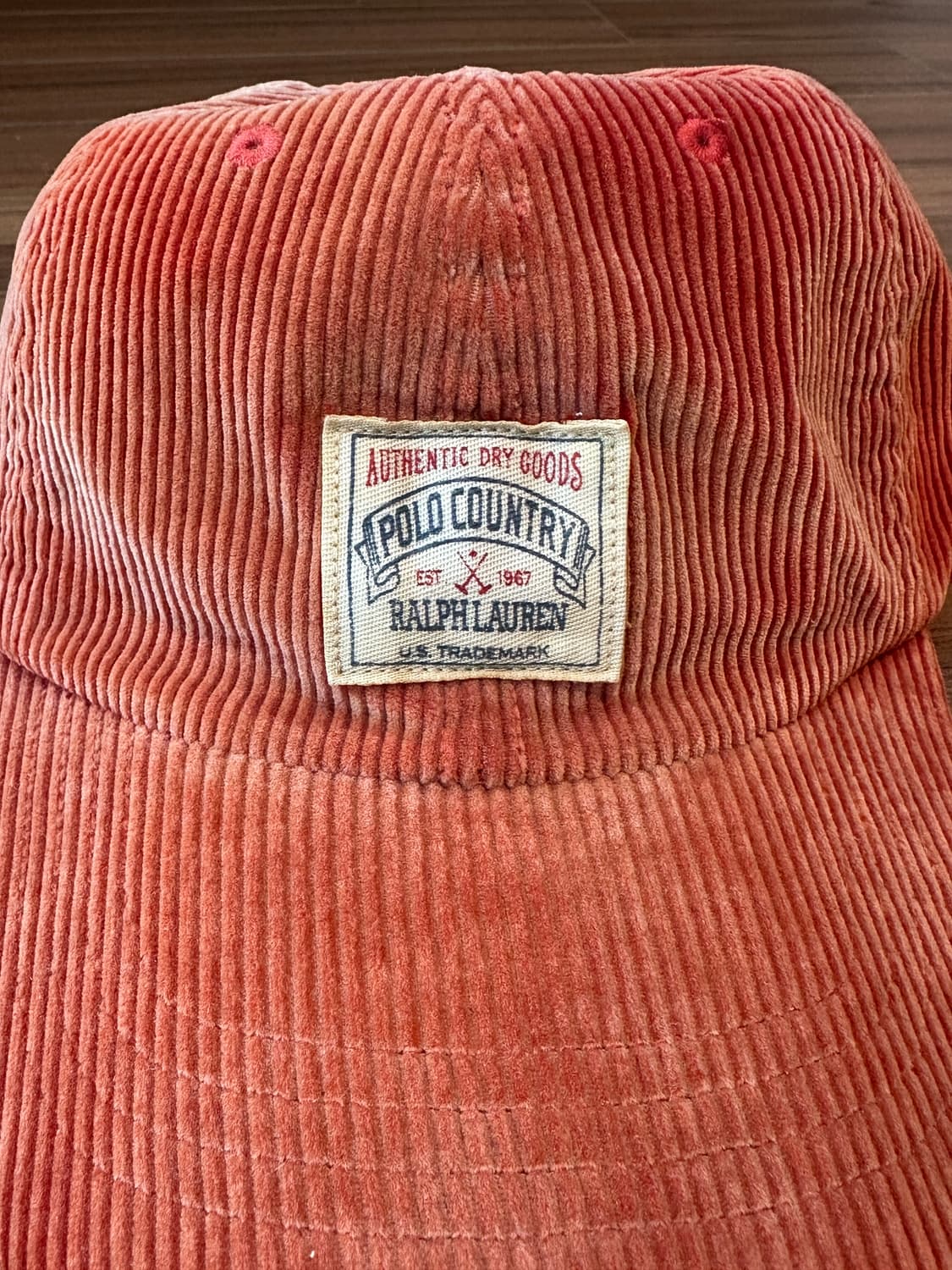 폴로컨트리 90s 코듀로이 오렌지 볼캡 상품이미지4