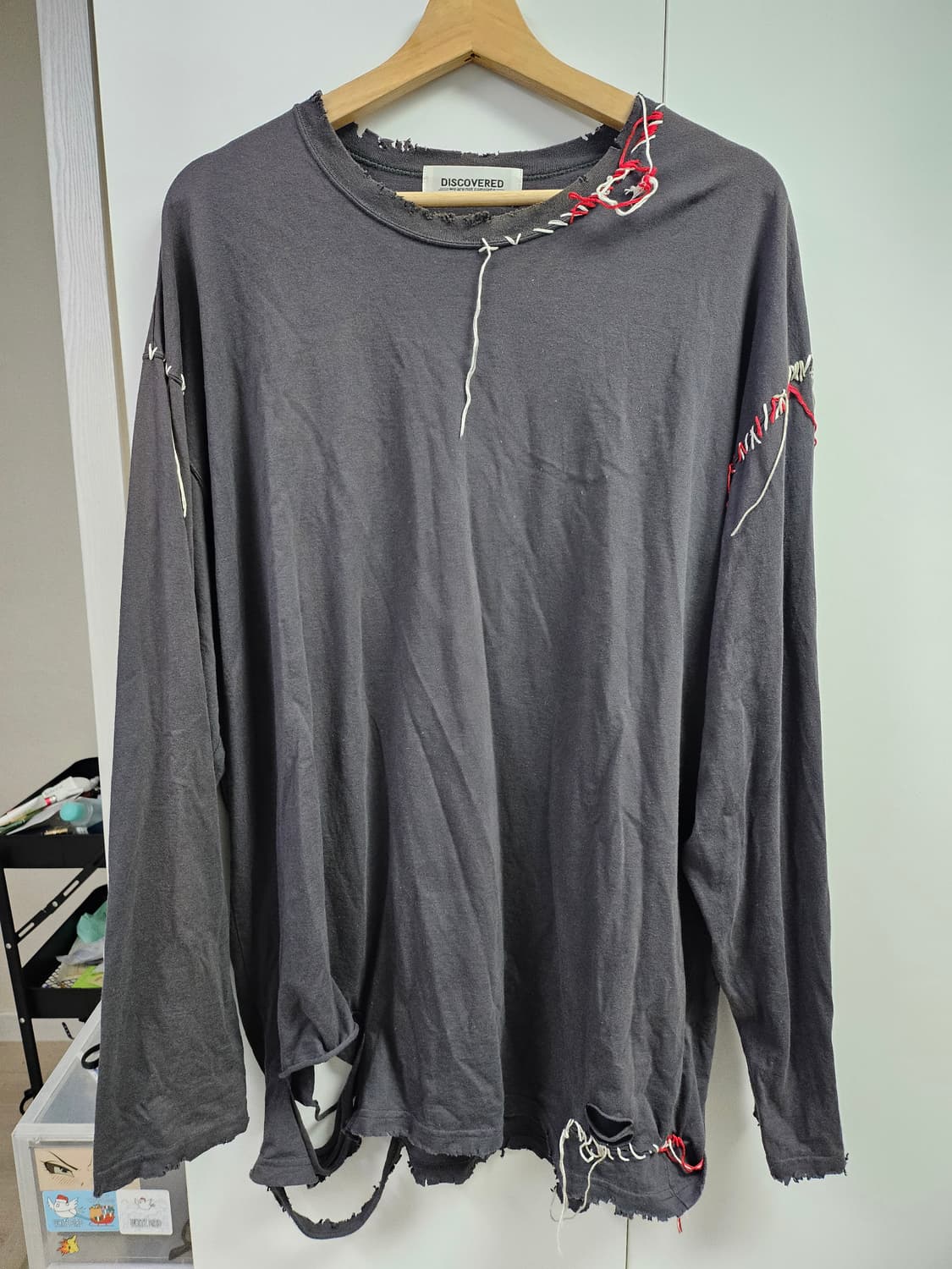 [2]DISCOVERED 롱슬리브 차콜 상품이미지1