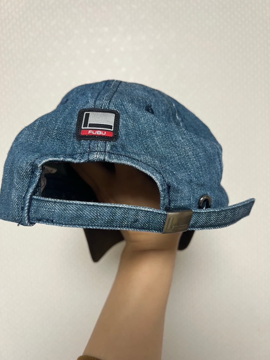 00s 푸부 y2k 데님 스웨이드 볼캡 상품이미지2