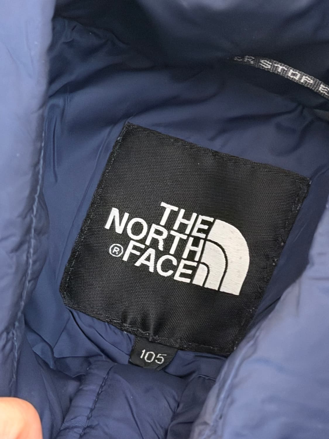 노스페이스 눕시 700필 구스다운 패딩 블루 희귀컬러 상품이미지5