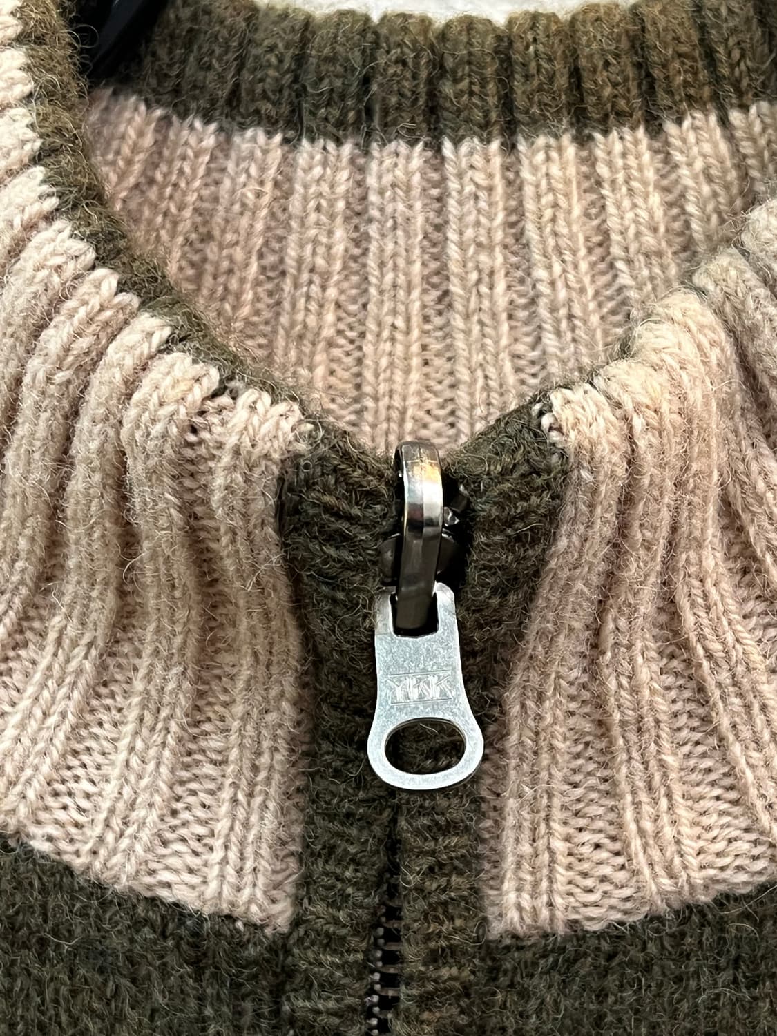 Weatherland basics 리버서블 울 니트집업 L 상품이미지3