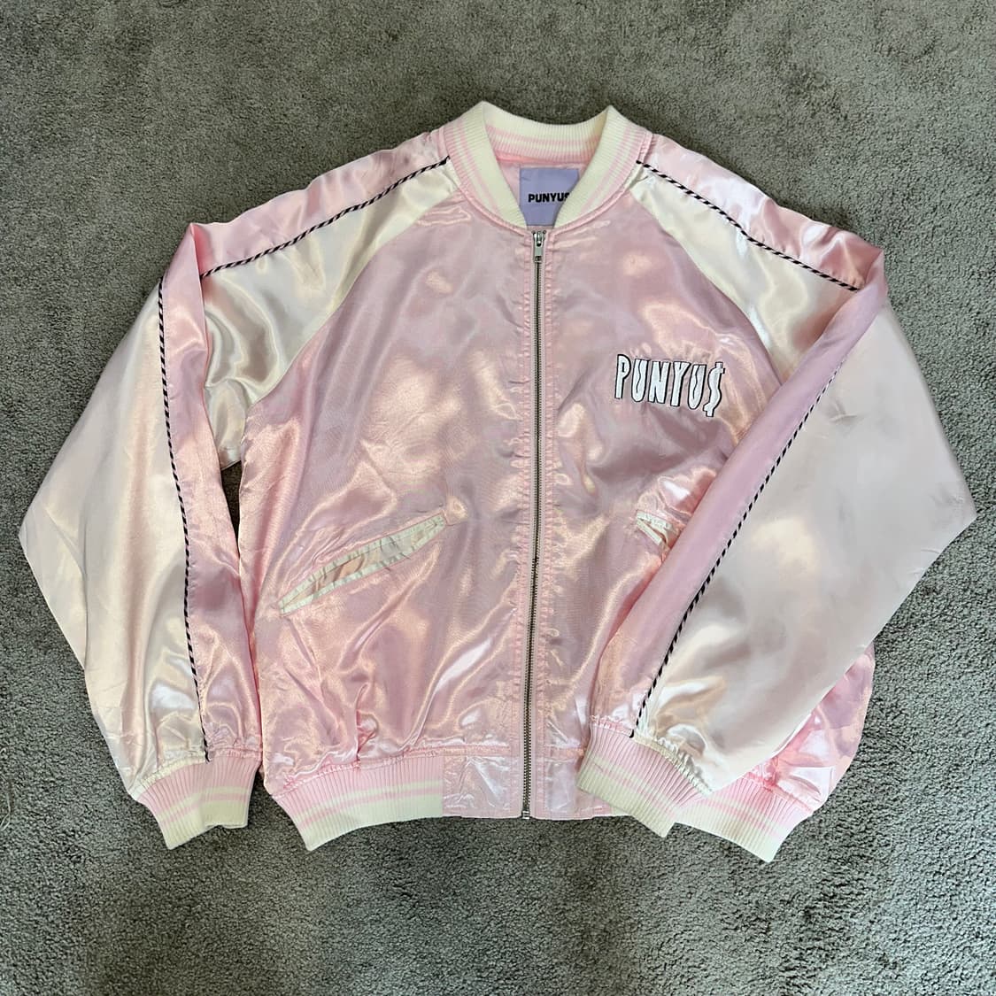 JPN 프뉴즈 핑크 타이거 자수 스카잔~L 상품이미지9