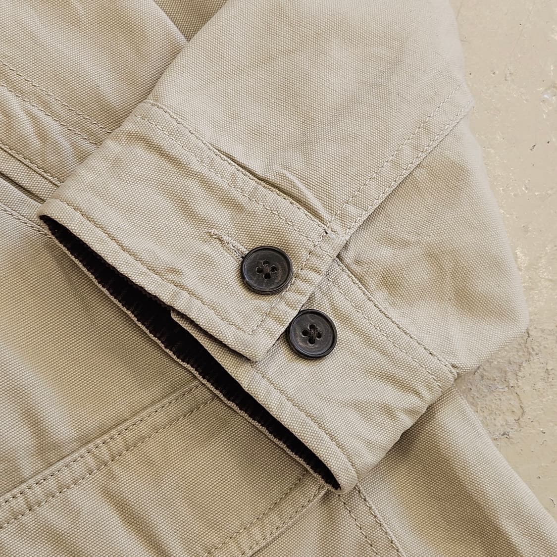 Lands' end 랜즈엔드 커버올 자켓 워크 자켓 베이지 우먼 프리 상품이미지4