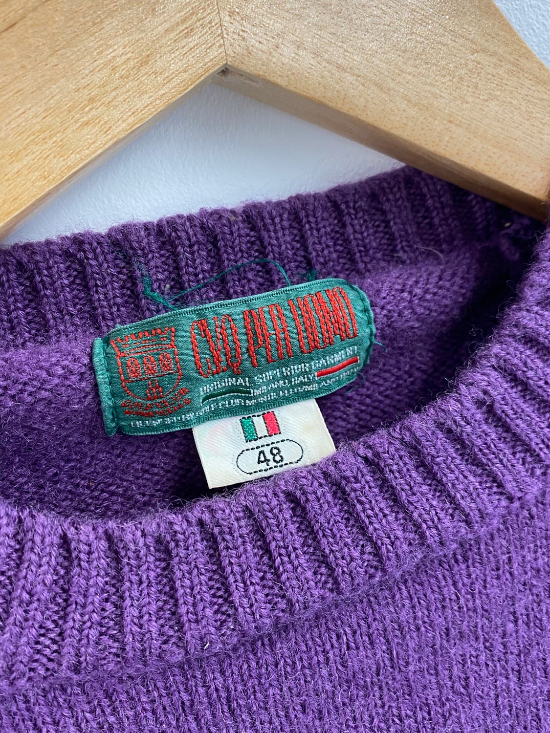 [M] 90s CVQ PER UOMO 자수 디테일 니트 상품이미지6