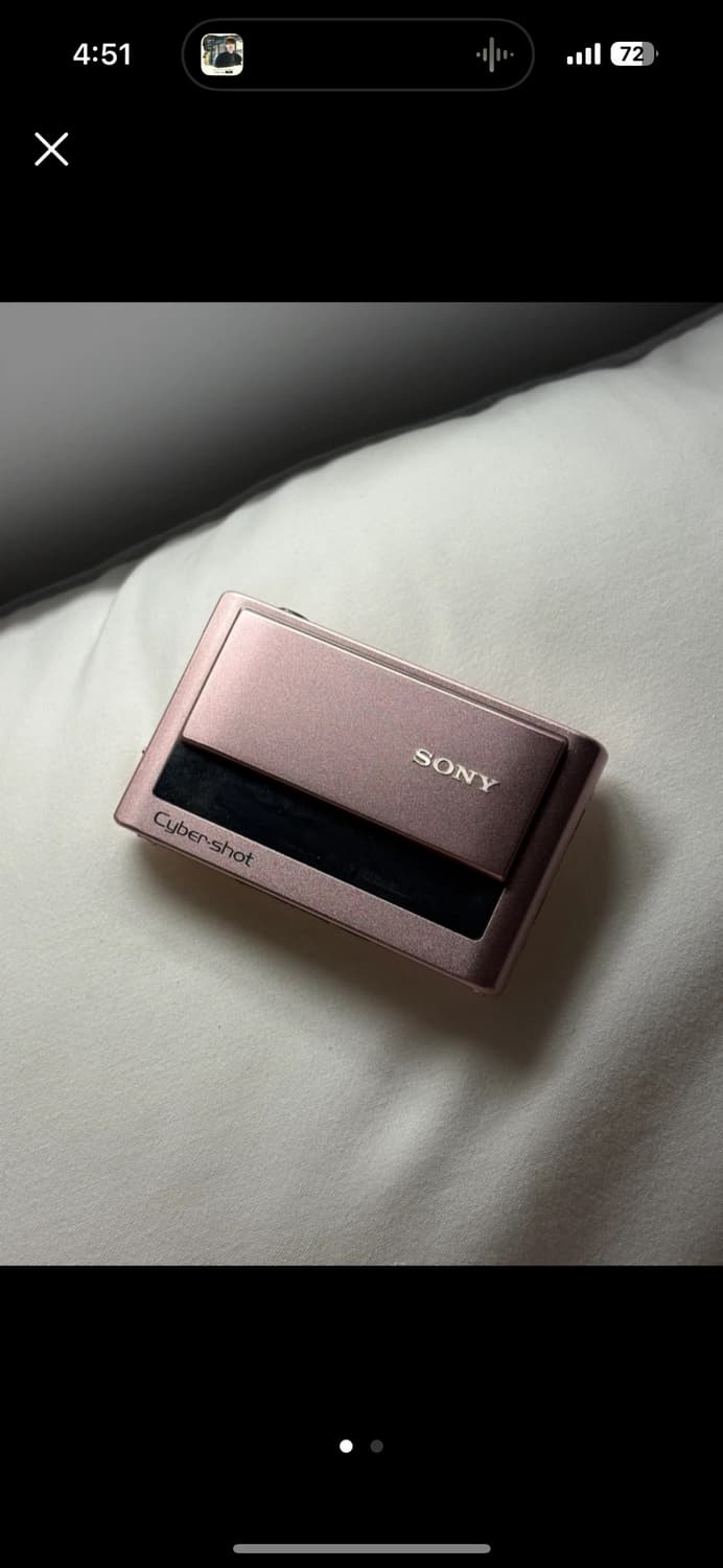 소니 사이버샷 DSC-T20 디카 디지털카메라 핑크 충전기 포함 상품이미지1