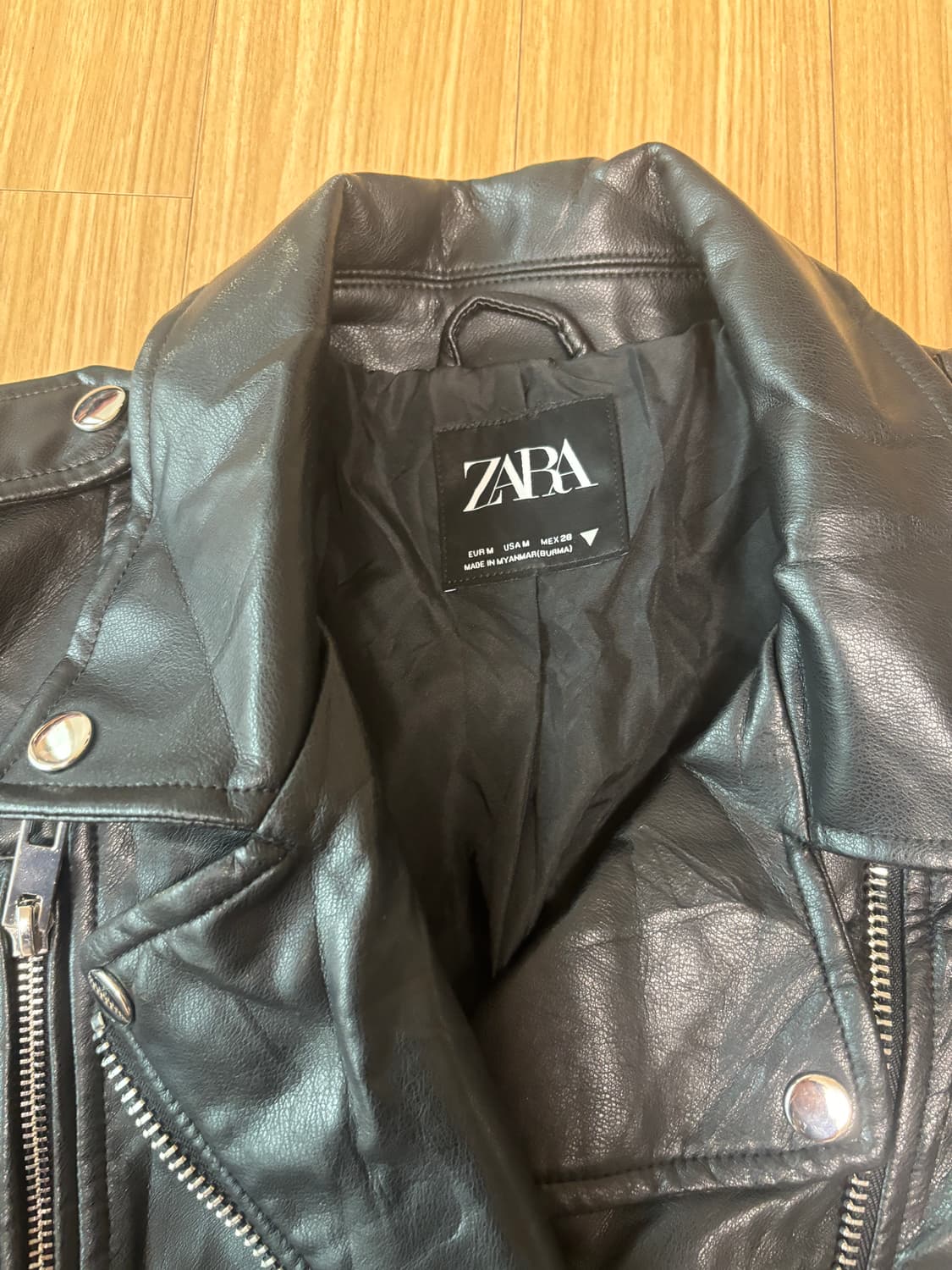 자라 라이더 레더자켓 상품이미지7