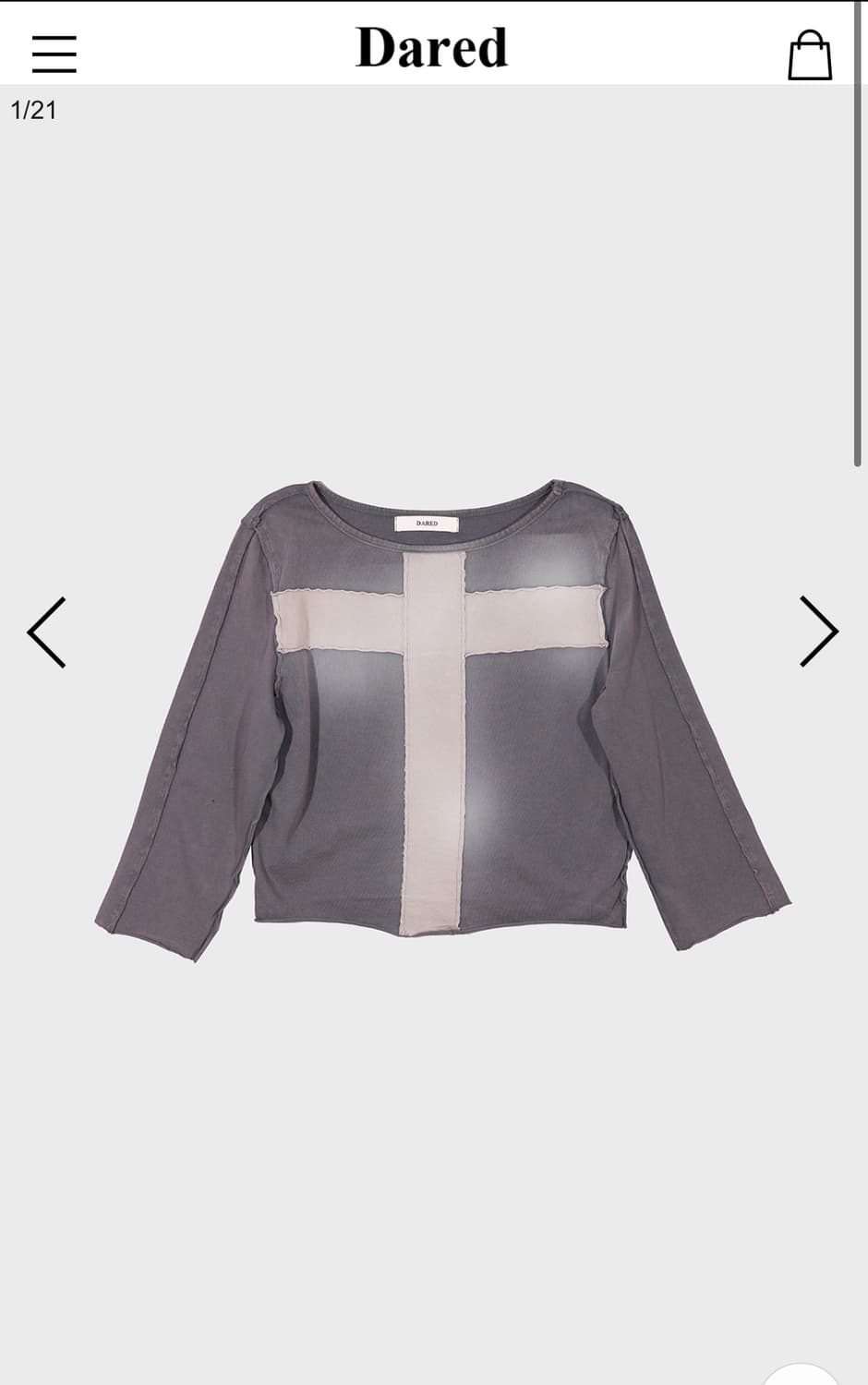 Dared GHOST WASH TOP 상품이미지1