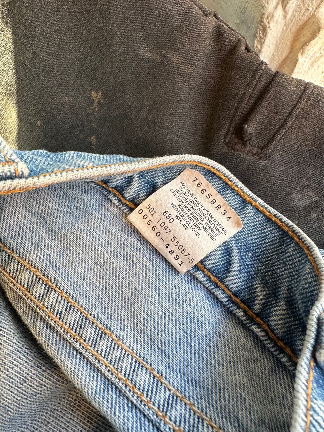 90s 리바이스560 데님 팬츠 34x36 made in usa 상품이미지8