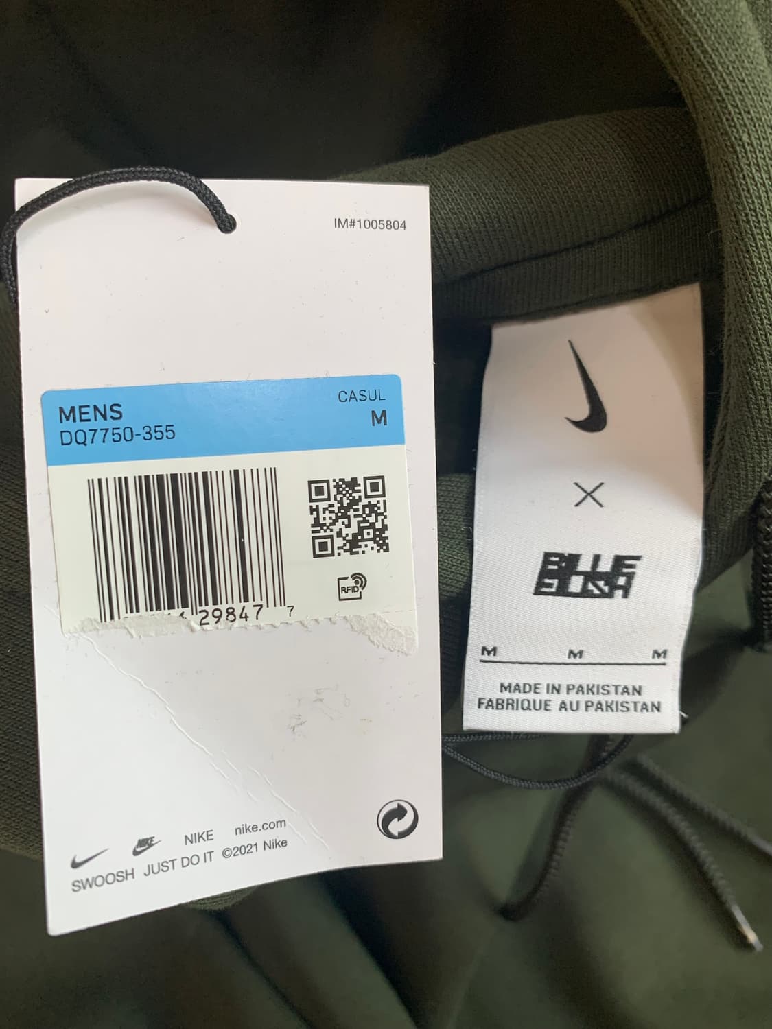 [M] 나이키 랩 x 빌리 아일리시 플리스 후드 세쿼이아 상품이미지2