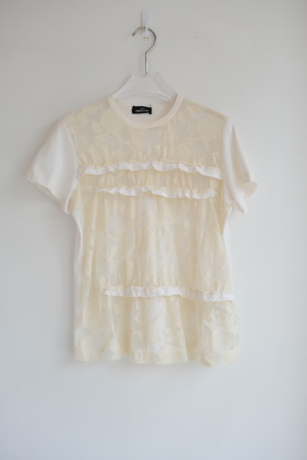 frill lace shirring top 상품이미지1