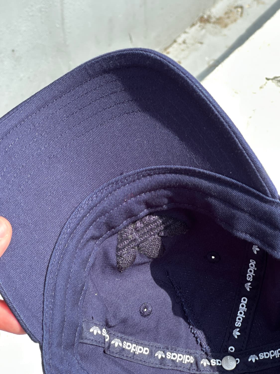 [F] 아디다스 오리지널 트레포일 로고 네이비 볼캡 모자 상품이미지5