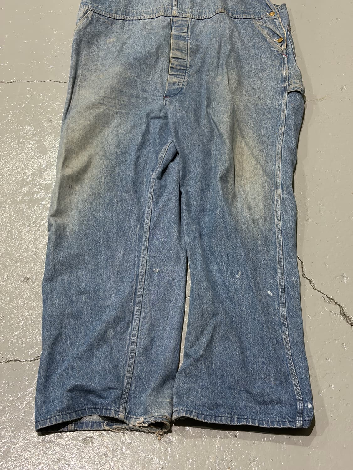 디키즈(Dickies) 빈티지 연청 데님 오버롤 상품이미지3