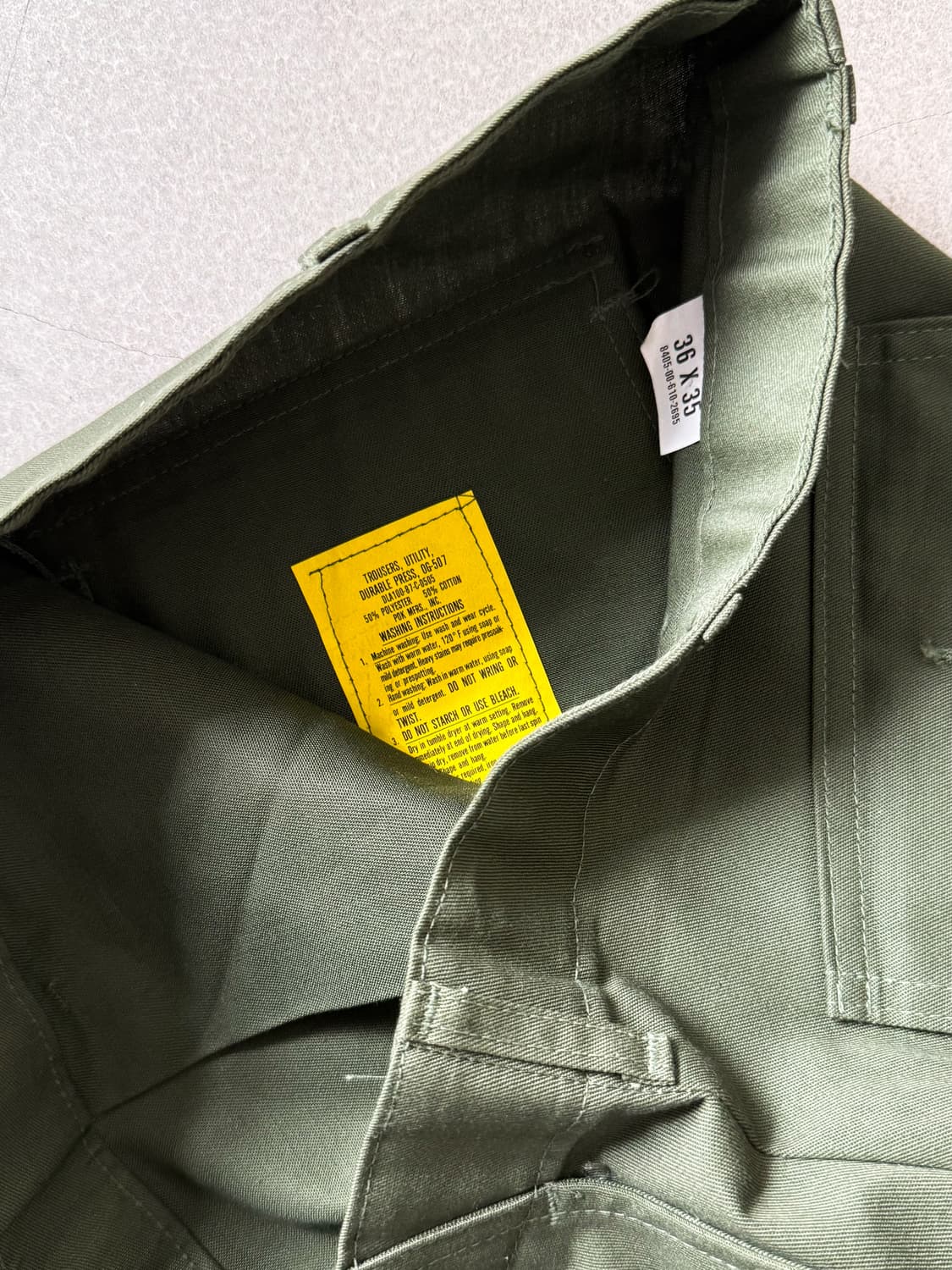 80s US Army OG-507 Utility Trousers 상품이미지7