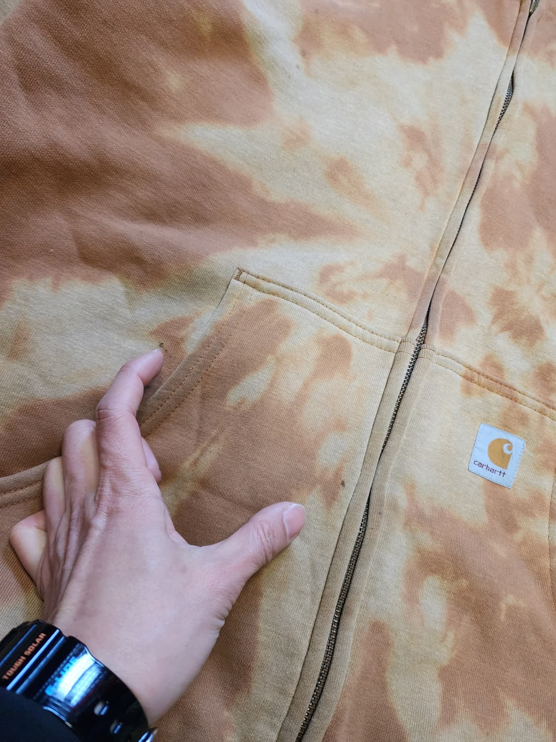 칼하트 타이 다이 후드 집업 M 상품이미지8