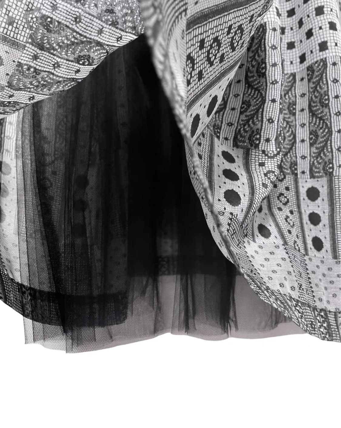 New꼼데가르송 다오 레이스 도트 원피스 S 상품이미지5