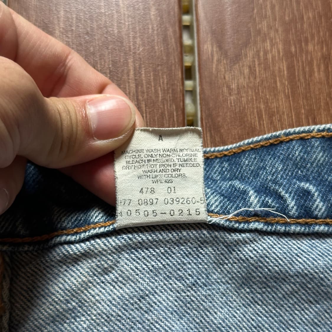 90’s Levi’s 505 orange tab denim pants 상품이미지8