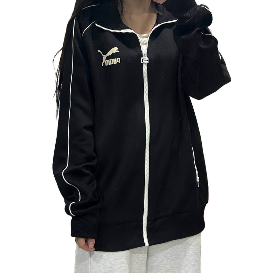 푸마 블랙 기본 져지 휘뚤템 상품이미지2