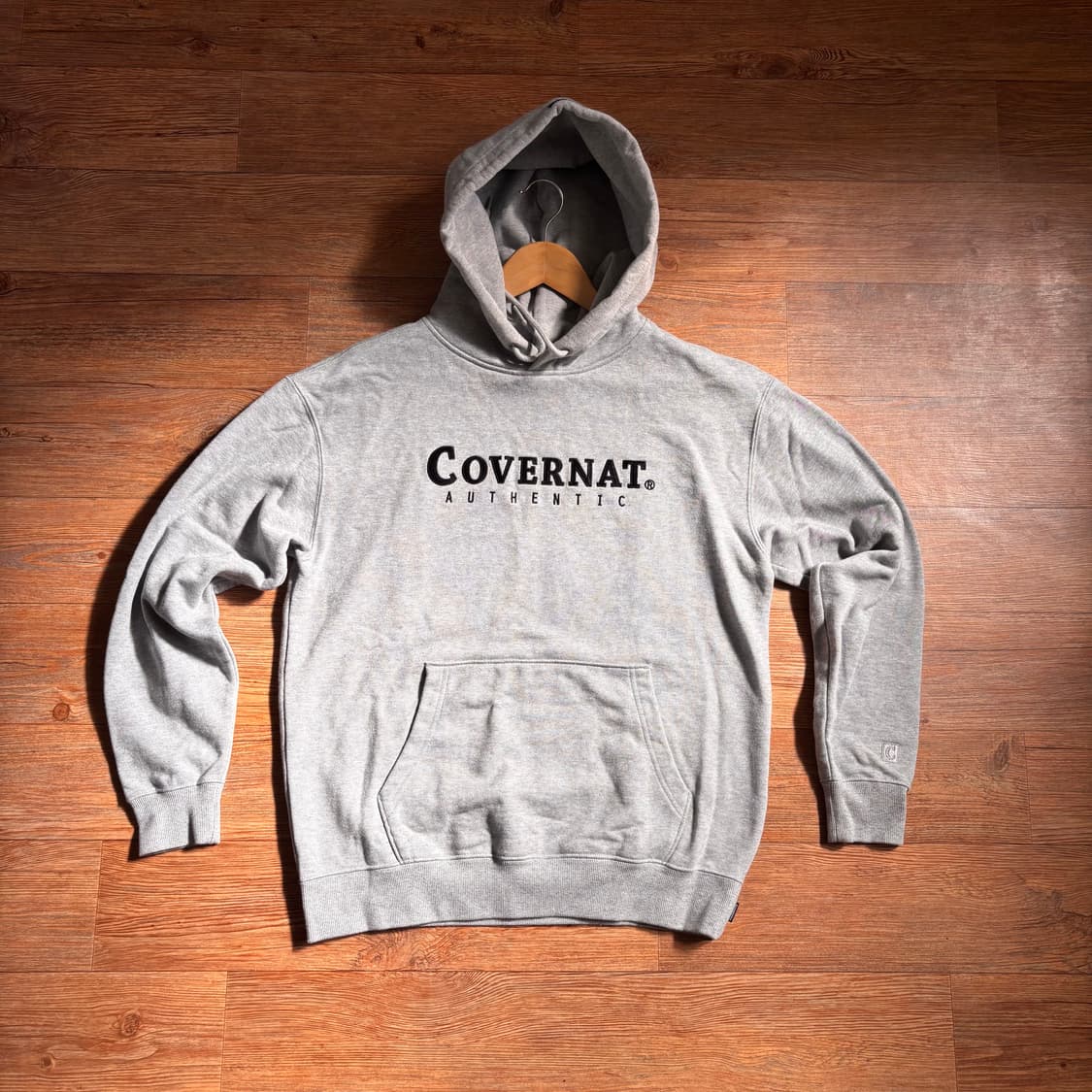 커버낫 루즈핏 S 그레이 후드 티셔츠 루즈핏 후디 무신사 상품이미지2