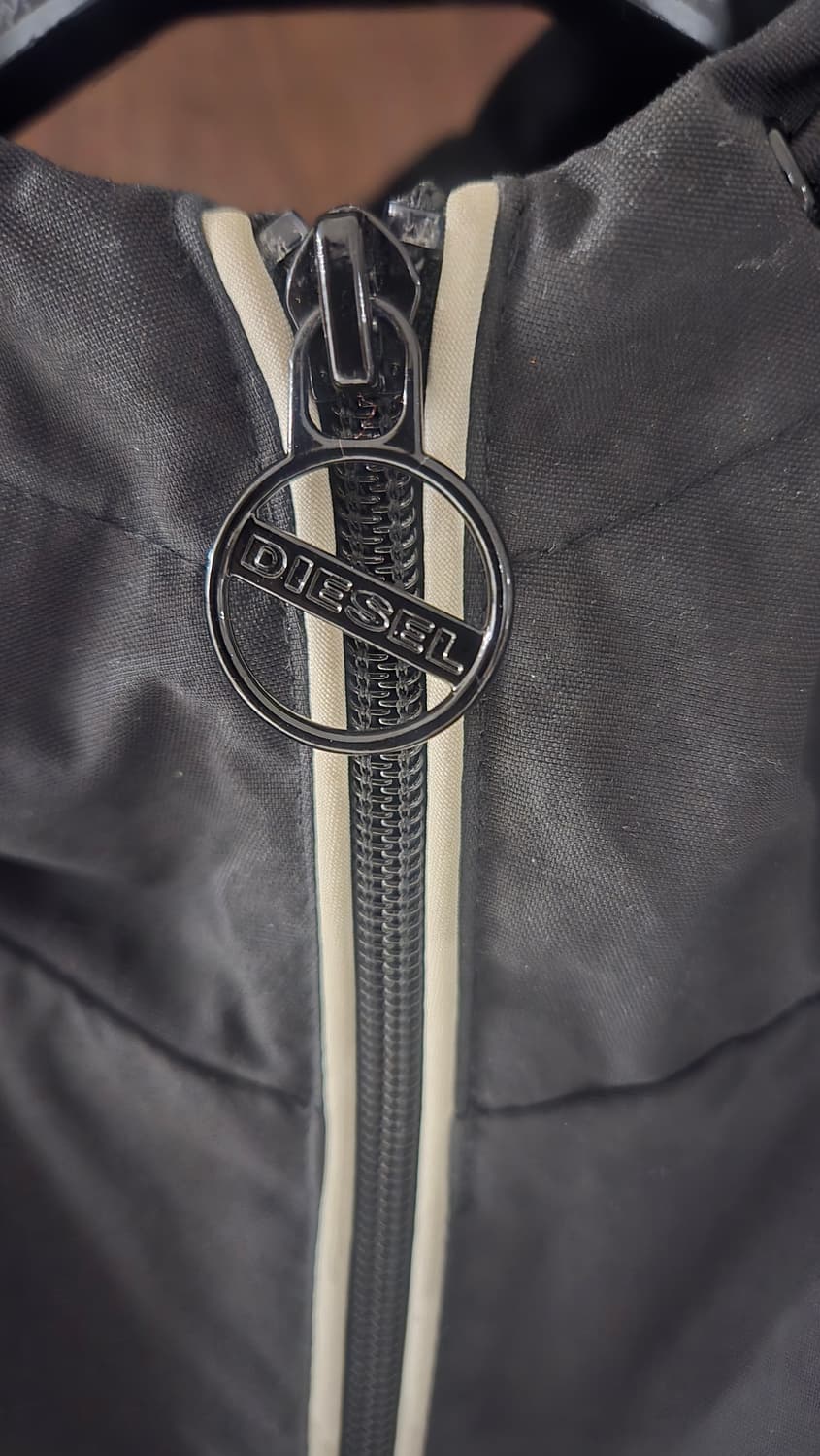 디젤/J하이브스 콘트라스트
 파이핑 윈드브레이커 재킷 블랙/l 상품이미지2