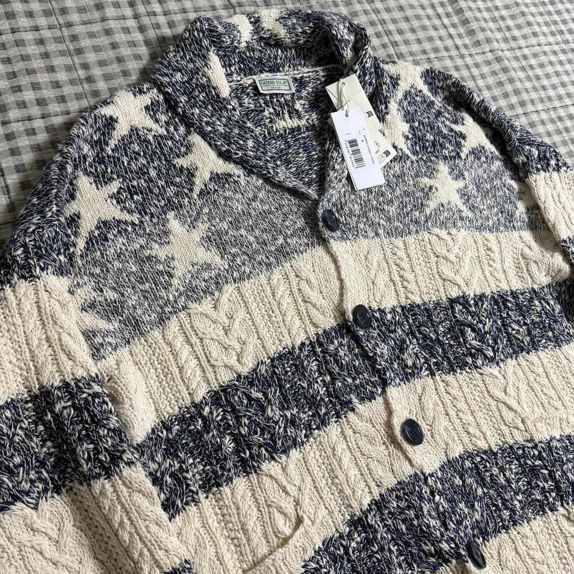 (M) GUESS USA 게스 아메리칸 케이블 니트 가디건 상품이미지3