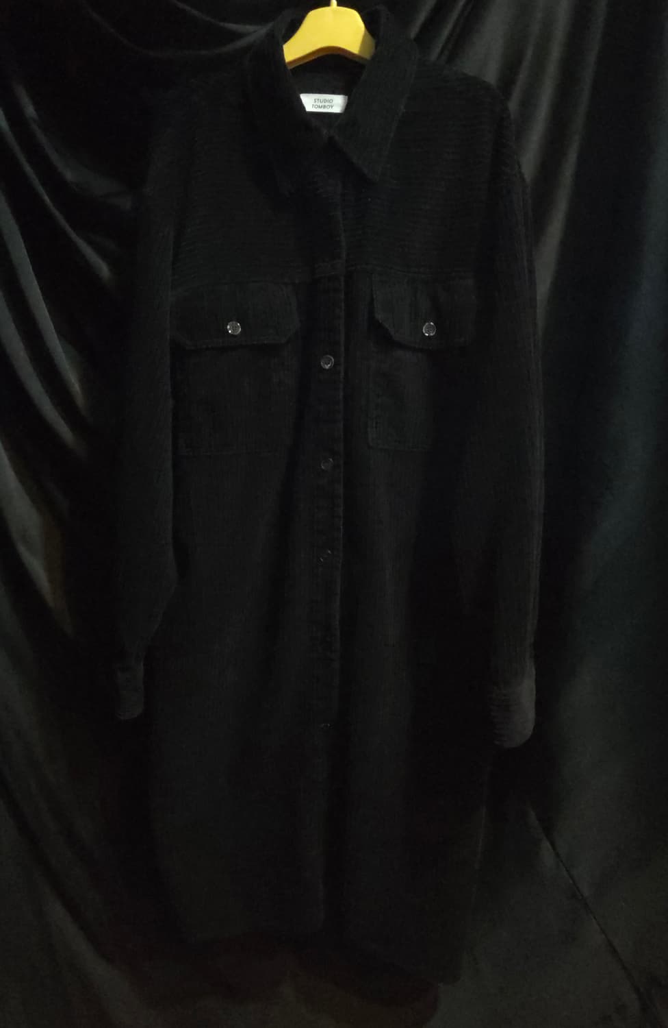 스튜디오톰보이 코듀로이 셔츠형 원피스 상품이미지1