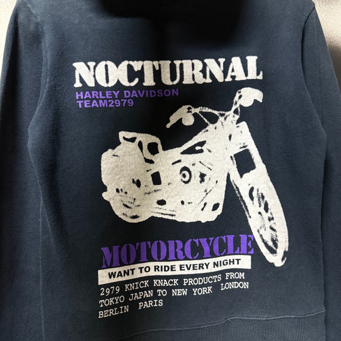 VTG 빈티지 y2k 빅 프린팅 딱붙핏 크롭 집업 후디 상품이미지4