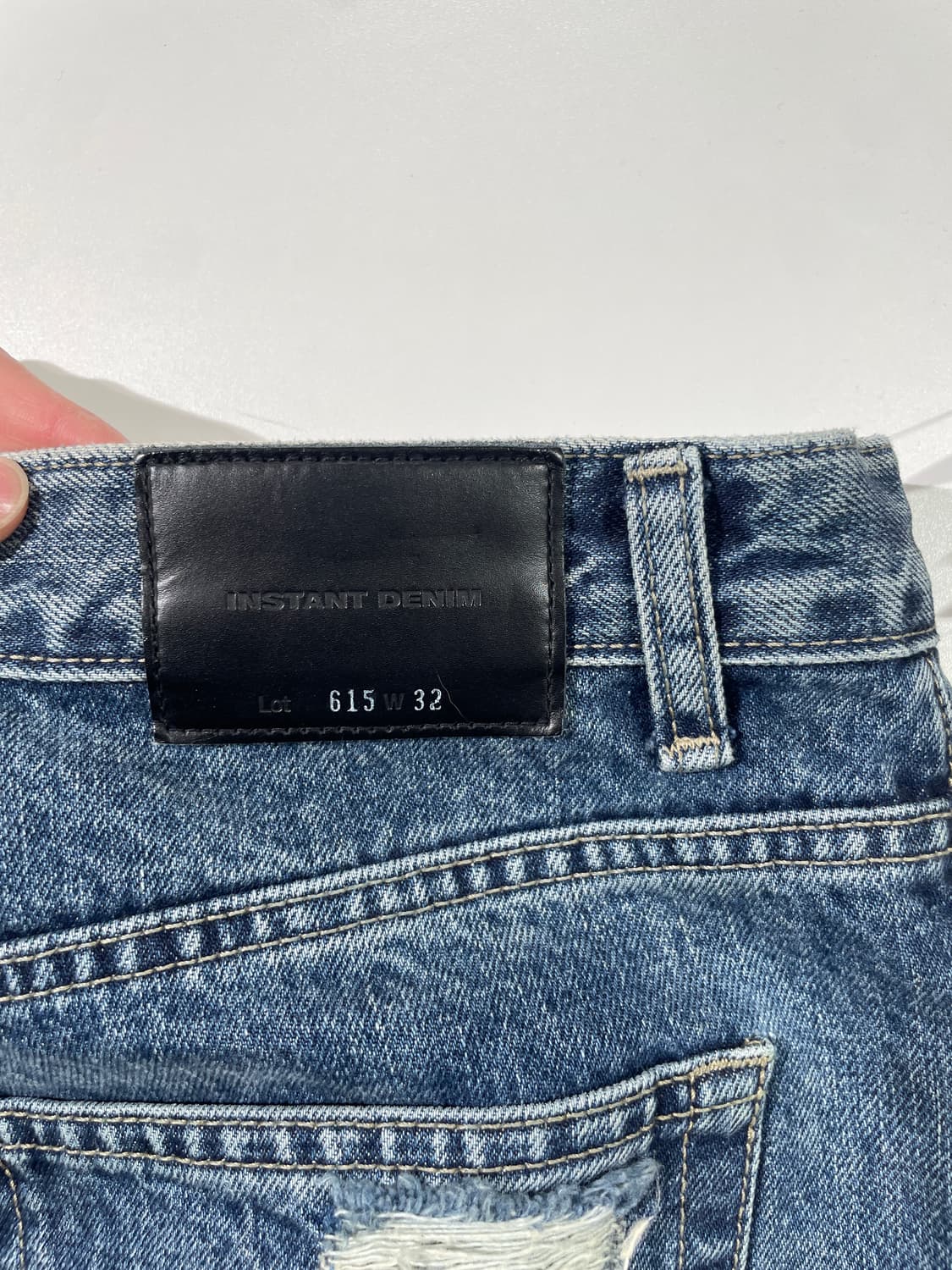 브랜디드 히시토모 중청 디스트로이드 데님 팬츠 상품이미지9