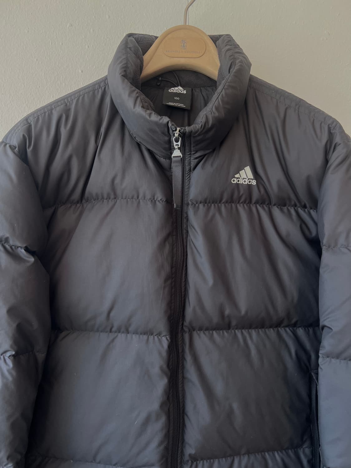 아디다스 남성 블랙 덕다운패딩점퍼 간절기패딩 상품이미지1