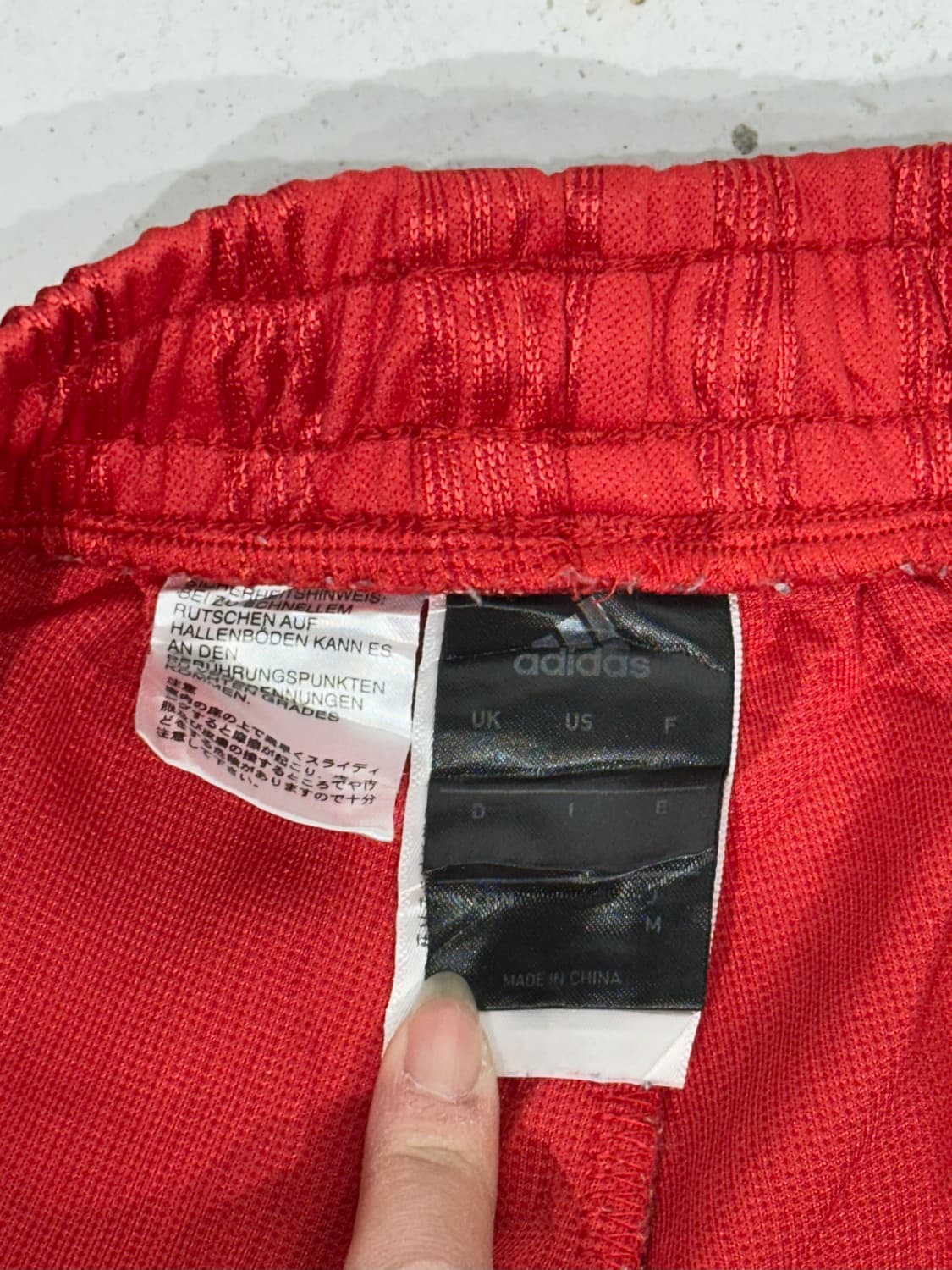 00s 아디다스 레드 그린 포인트 삼선 극희귀 트레이닝 팬츠 M 상품이미지7