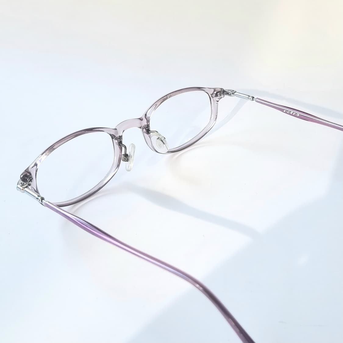 데드스탁 클리어 라벤더 오벌형 안경테 436 상품이미지6