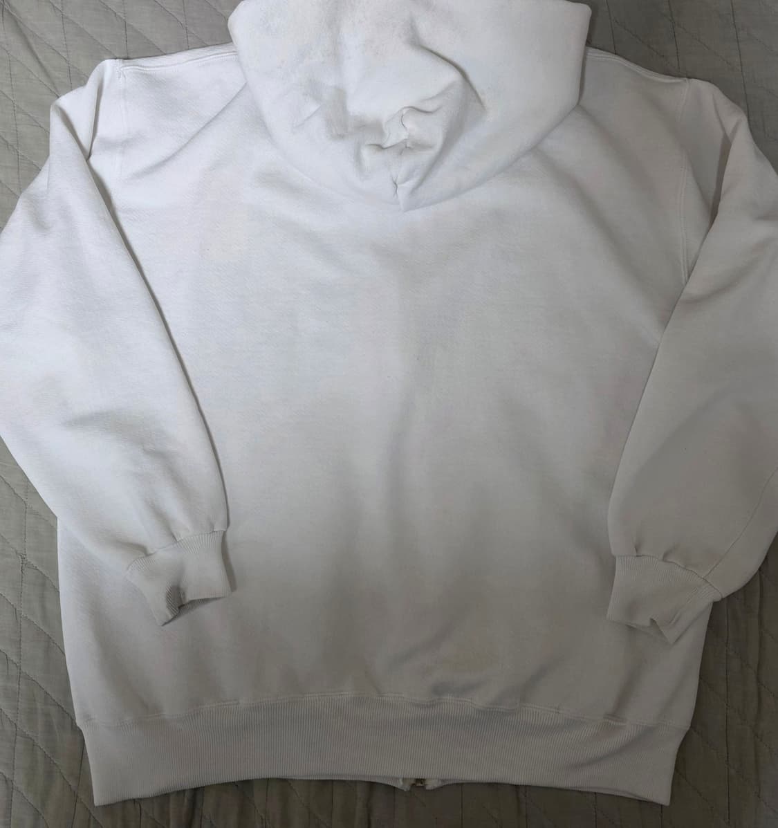 [XL] 90s 빈티지 러셀 애슬레틱 화이트 후드집업 USA 페인트 상품이미지7
