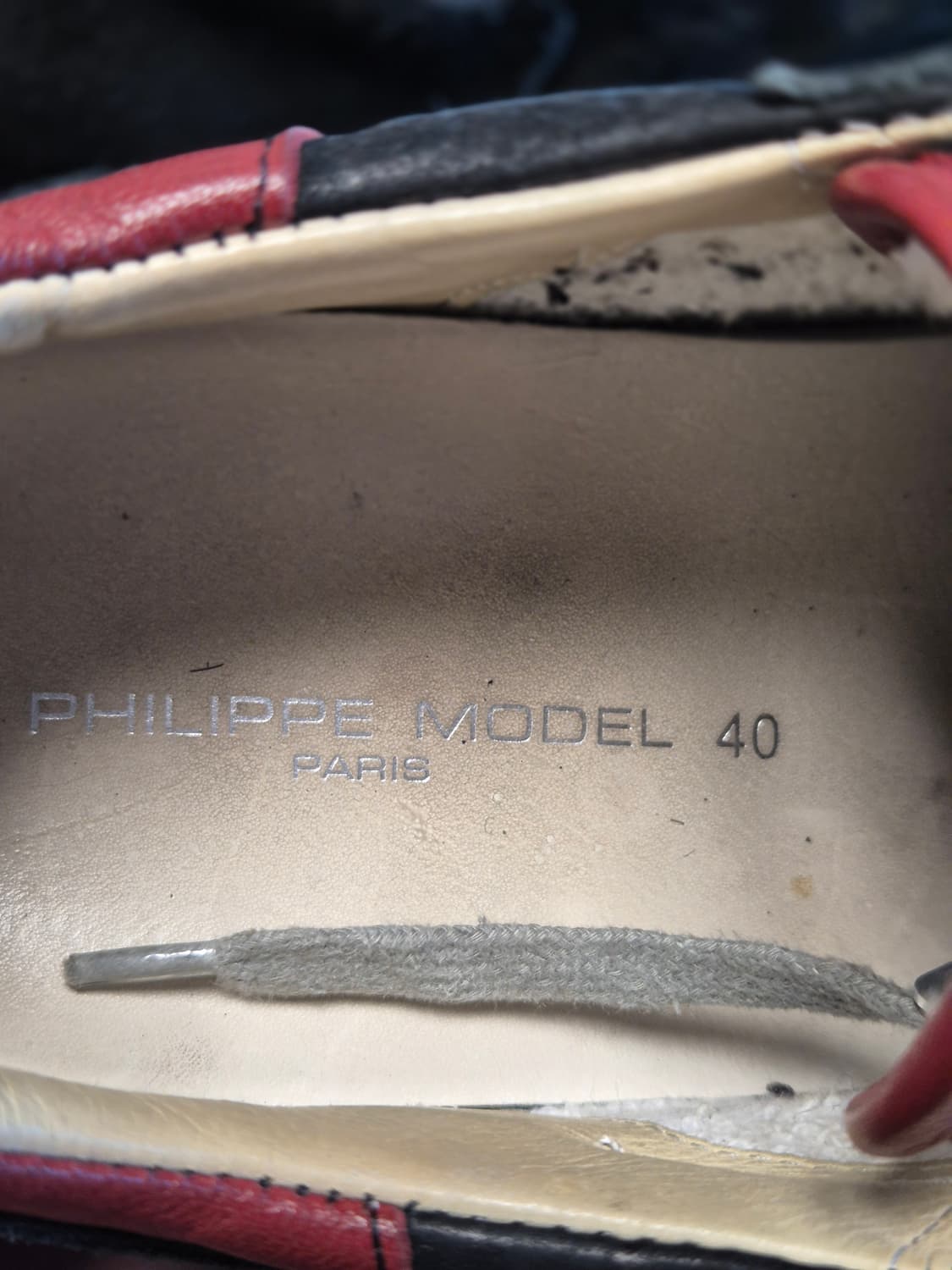 실착용2회255-260(40) 정품 필립모델 스니커즈 상품이미지6