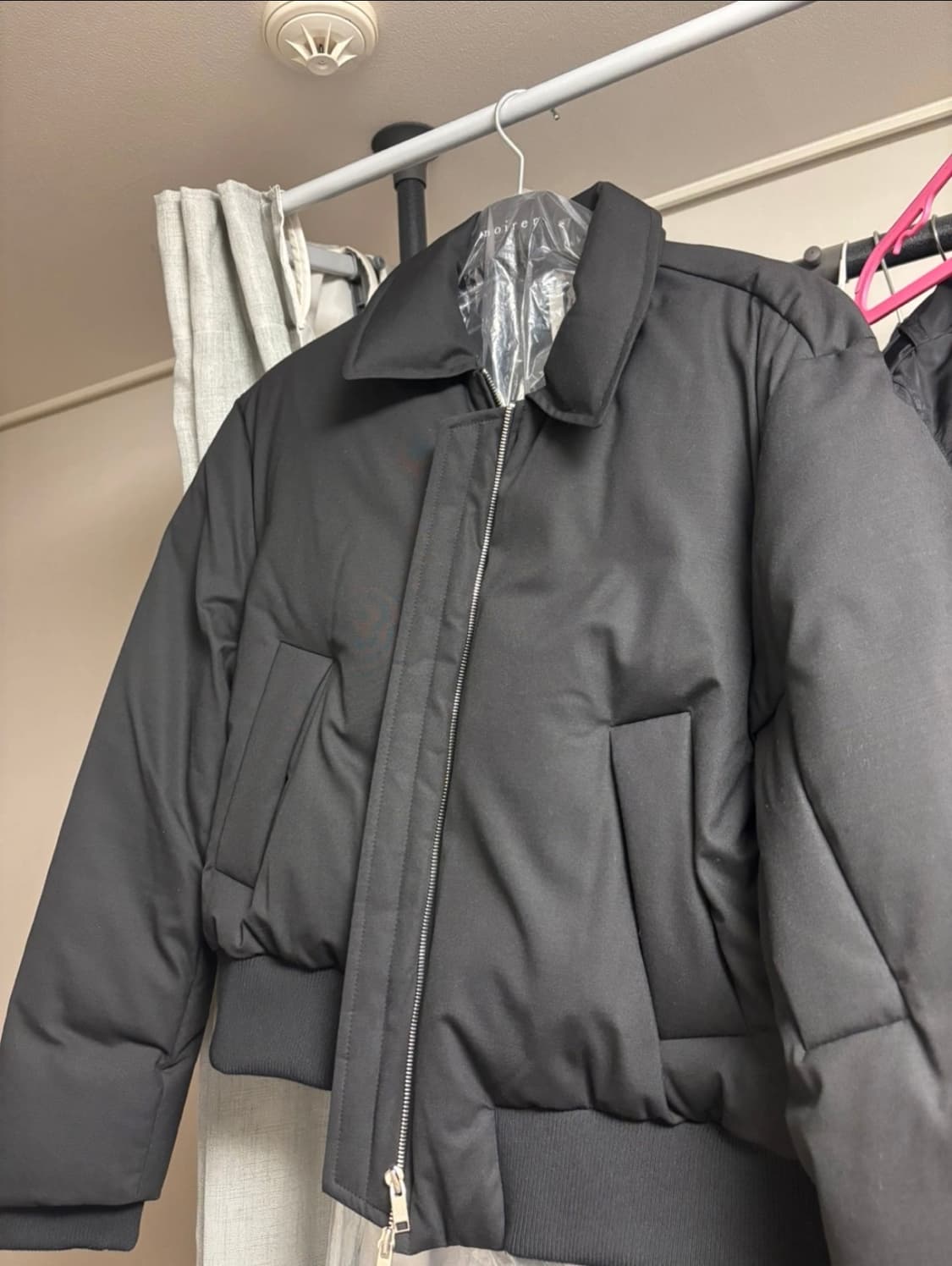 노이어 패디드 울 크롭 블루종 52사이즈 상품이미지3