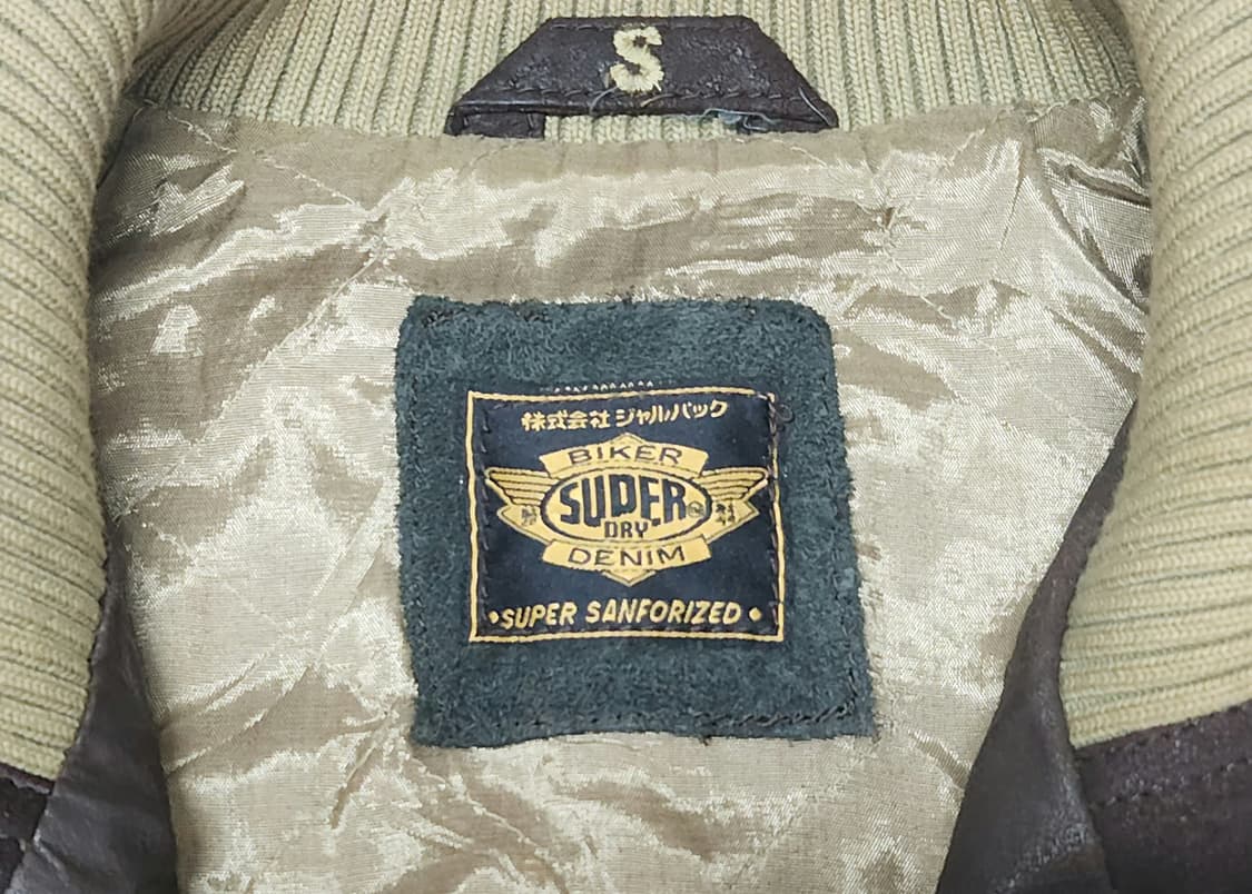 슈퍼드라이 SUPERDRY 바이커 가죽 자켓 S 상품이미지6