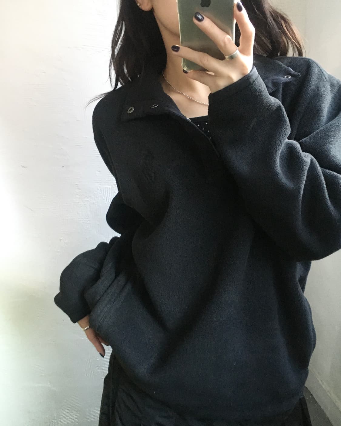 Polo 폴로 랄프로렌 골프 블랙컬러 스냅 후리스 상품이미지1